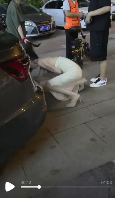 《白裙女子被抓头发跳河》《白衣女子被揪头发跳河》《湘E白裙女子被扯头发跳河求生》相关资源图片